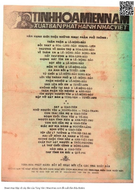 Page 4 of Sheet music PDF Đập vỡ cây đàn - Tùng Vân