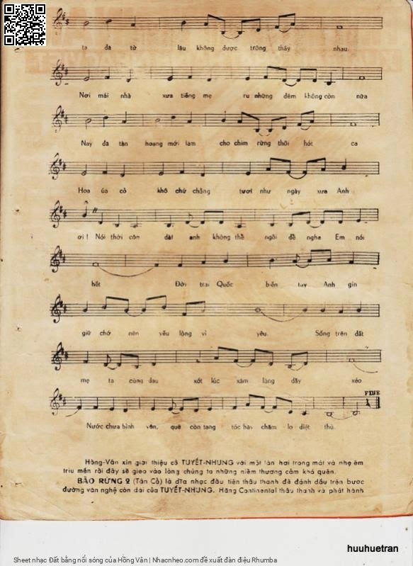 Page 3 of Sheet music PDF Đất bằng nổi sóng - Hồng Vân
