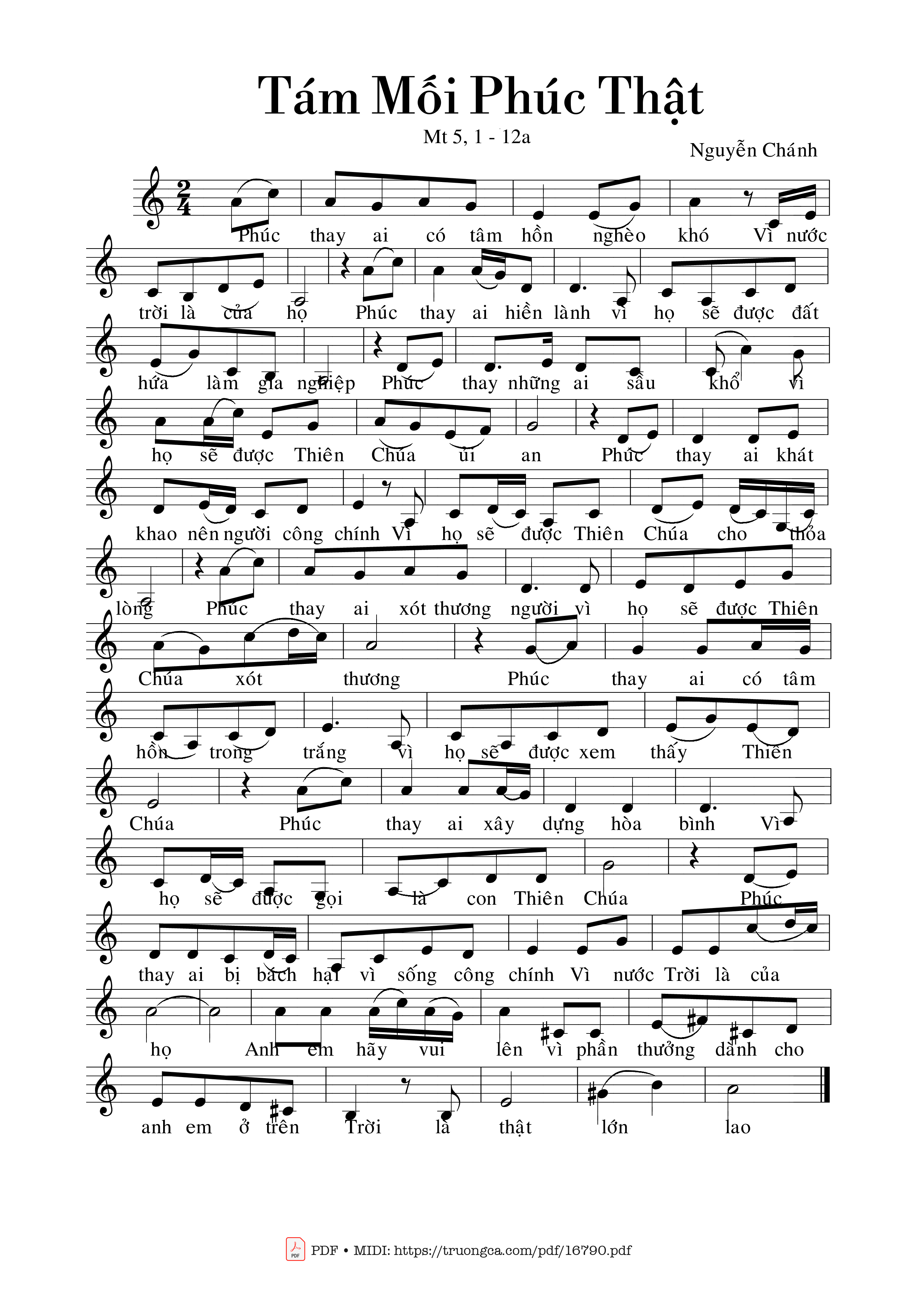 Tám Mối Phúc Thật