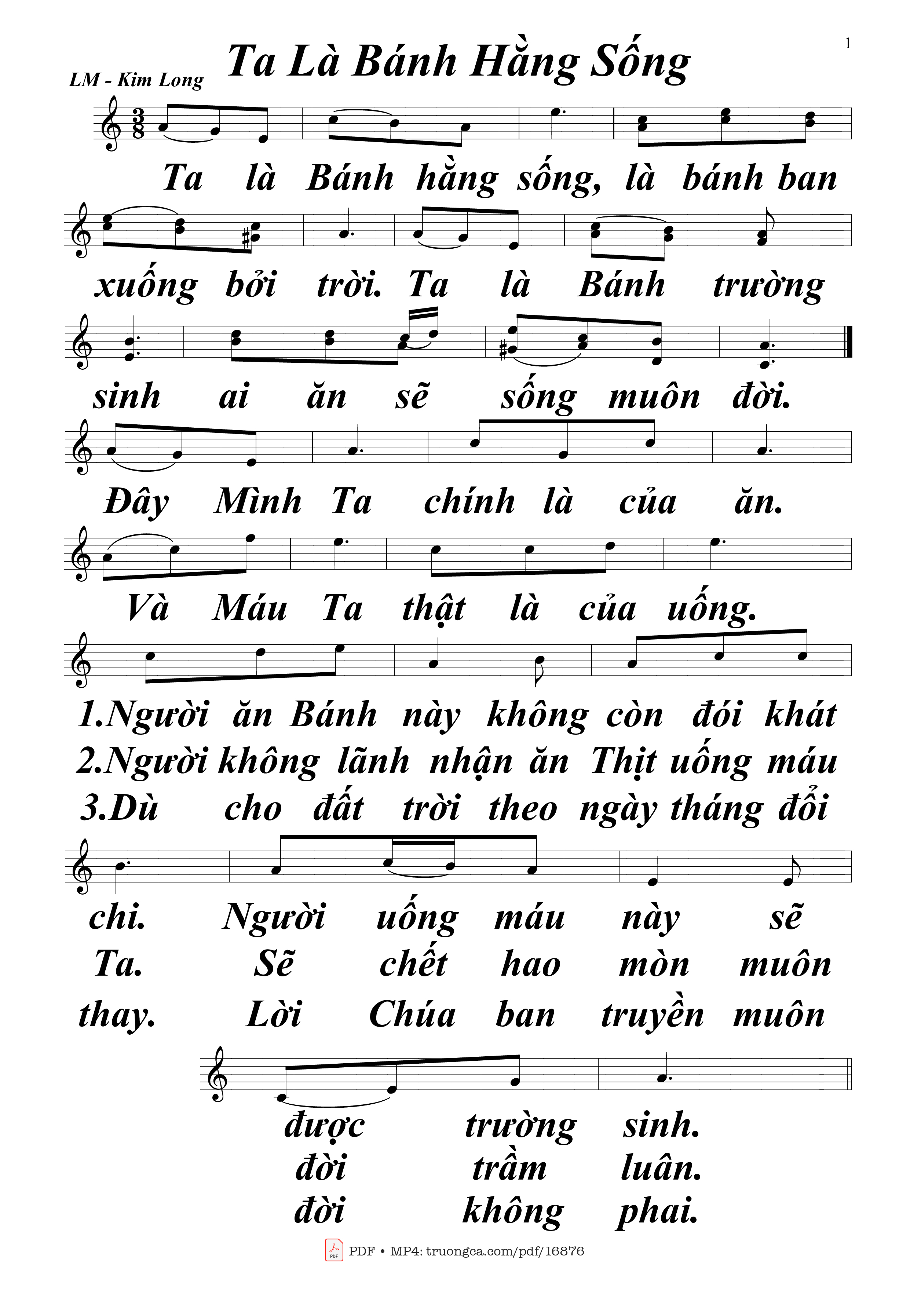 Ta là Bánh Hằng Sống là bánh ban xuống bởi trời, Trang 5