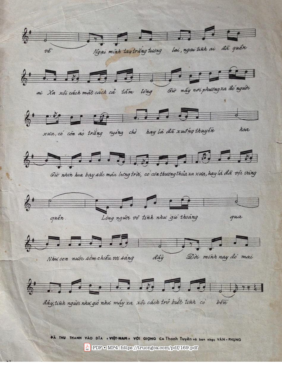 Page 3 of Sheet music PDF Áo trắng ngày xưa - Song An