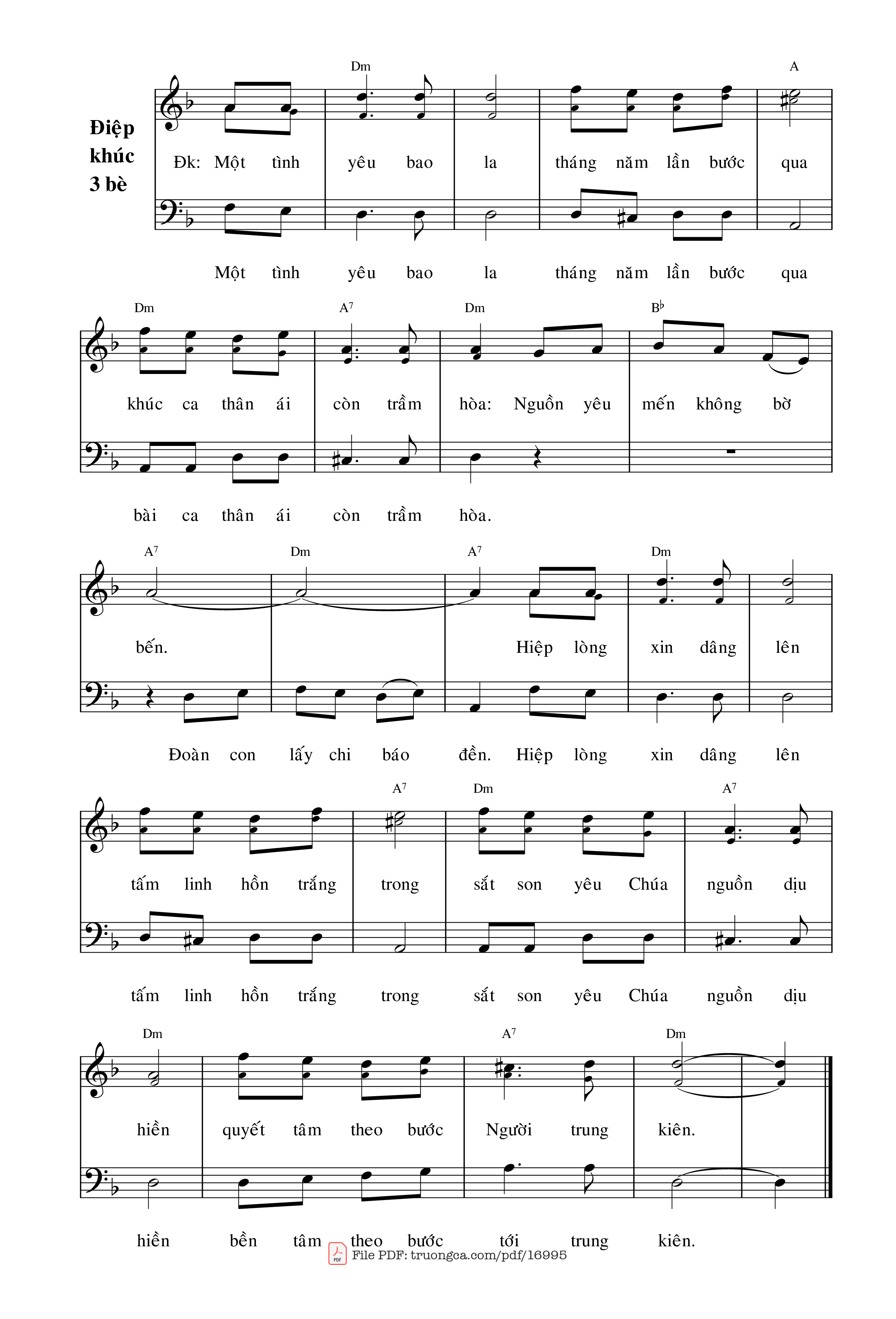 Page 2 of Sheet music PDF Thành Tâm Thờ Kính - Lm. Kim Long