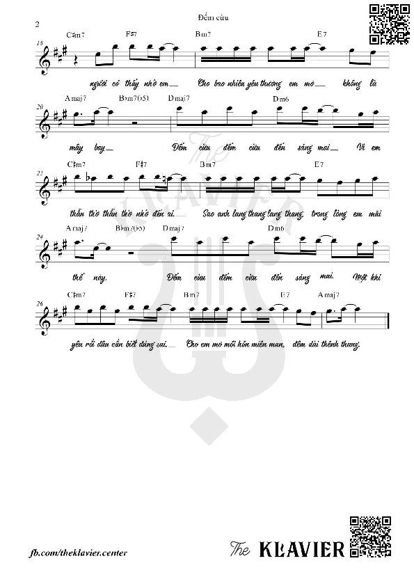 Page 2 of Sheet music PDF Đếm cừu - Ân Nhi