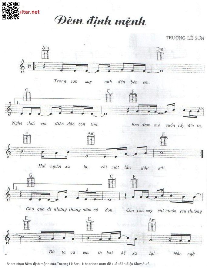 Sheet PDF of Đêm định mệnh