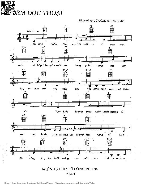 Sheet PDF of Đêm độc thoại