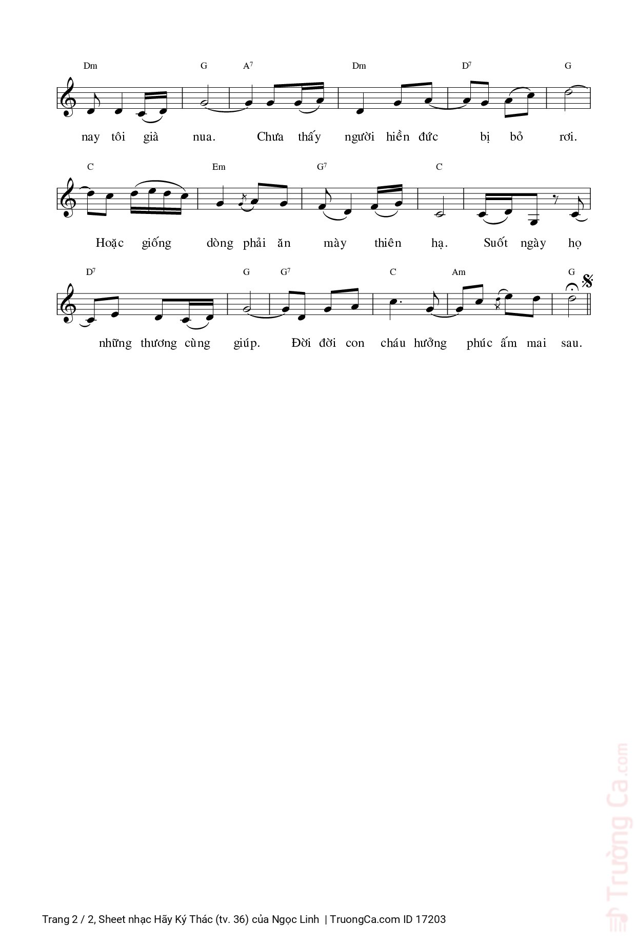 Bạn hãy ký thác đường đời cho Chúa Chính Người sẽ ra tay, Trang 2