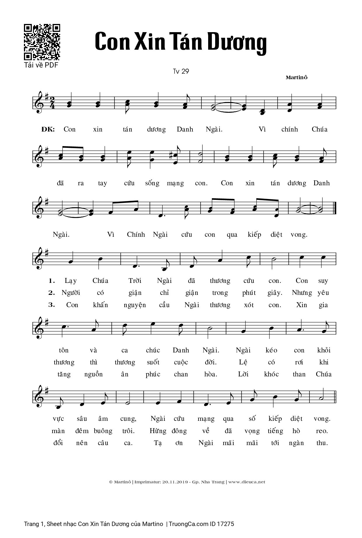 Con Xin Tán Dương