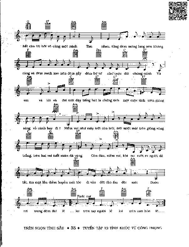 Page 2 of Sheet music PDF Đêm không cùng - Từ Công Phụng