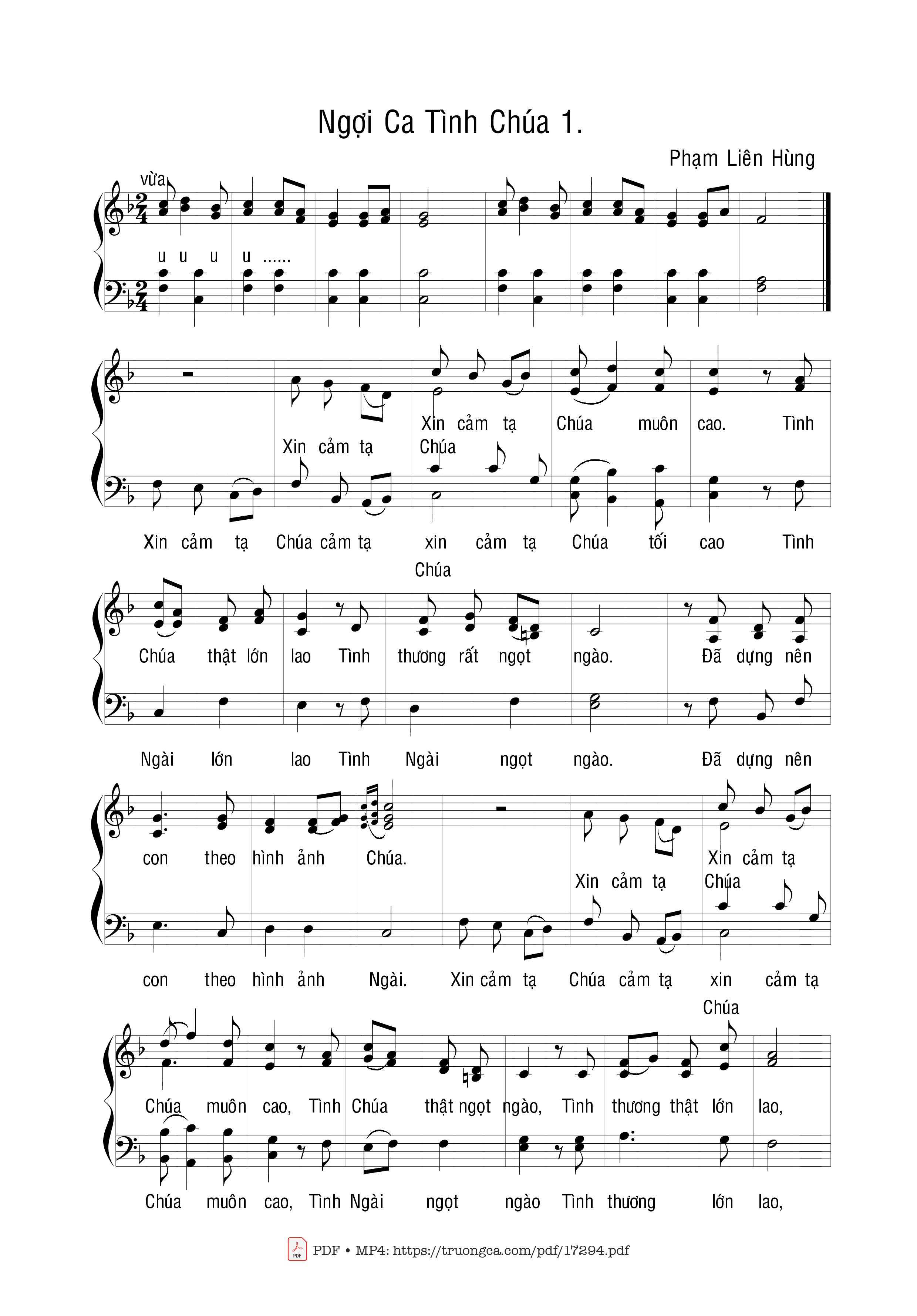 Ngợi Ca Tình Chúa 1