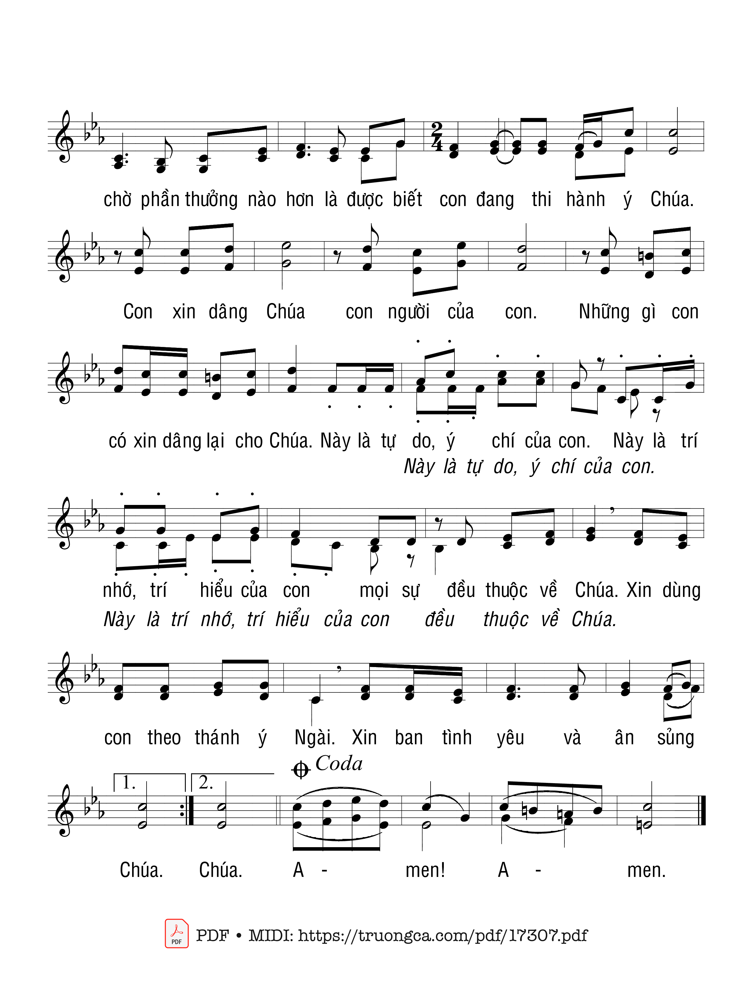 Lạy Chúa Giêsu Xin Chúa dạy con biết sống quảng đại, Trang 3