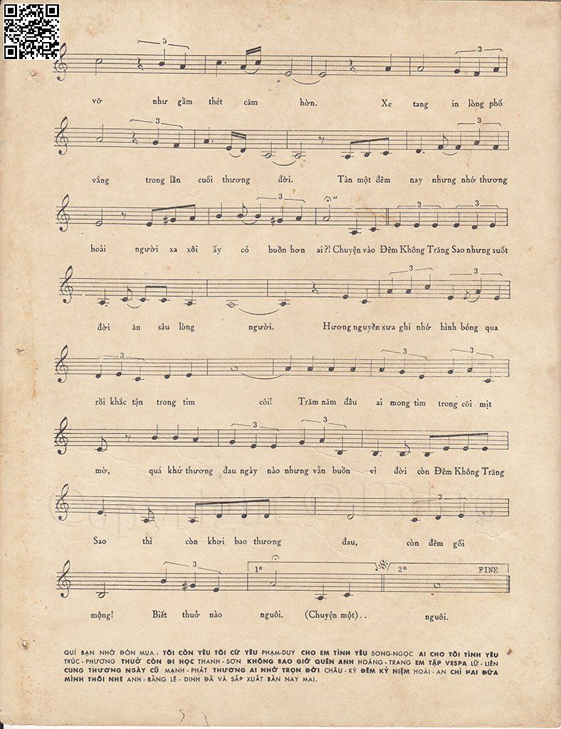 Page 3 of Sheet music PDF Đêm không trăng sao - Mạnh Phát