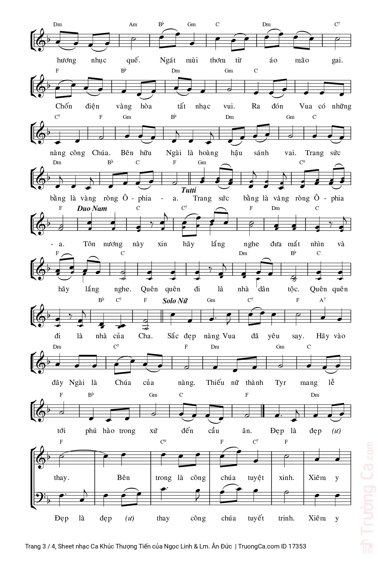 Page 3 of Sheet music PDF Ca Khúc Thượng Tiến - Ngọc Linh & Lm. Ân Đức