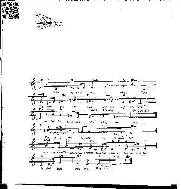 Page 2 of Sheet music PDF Đêm màu hồng - Phạm Đình Chương