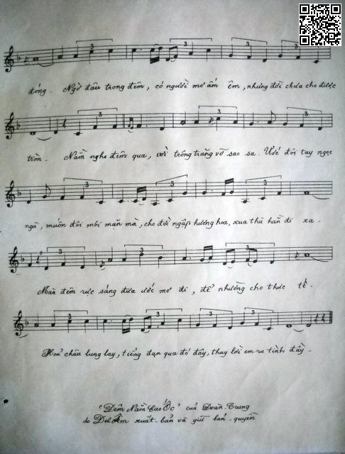 Page 3 of Sheet music PDF Đêm nằm cao ốc - Đoàn Trung