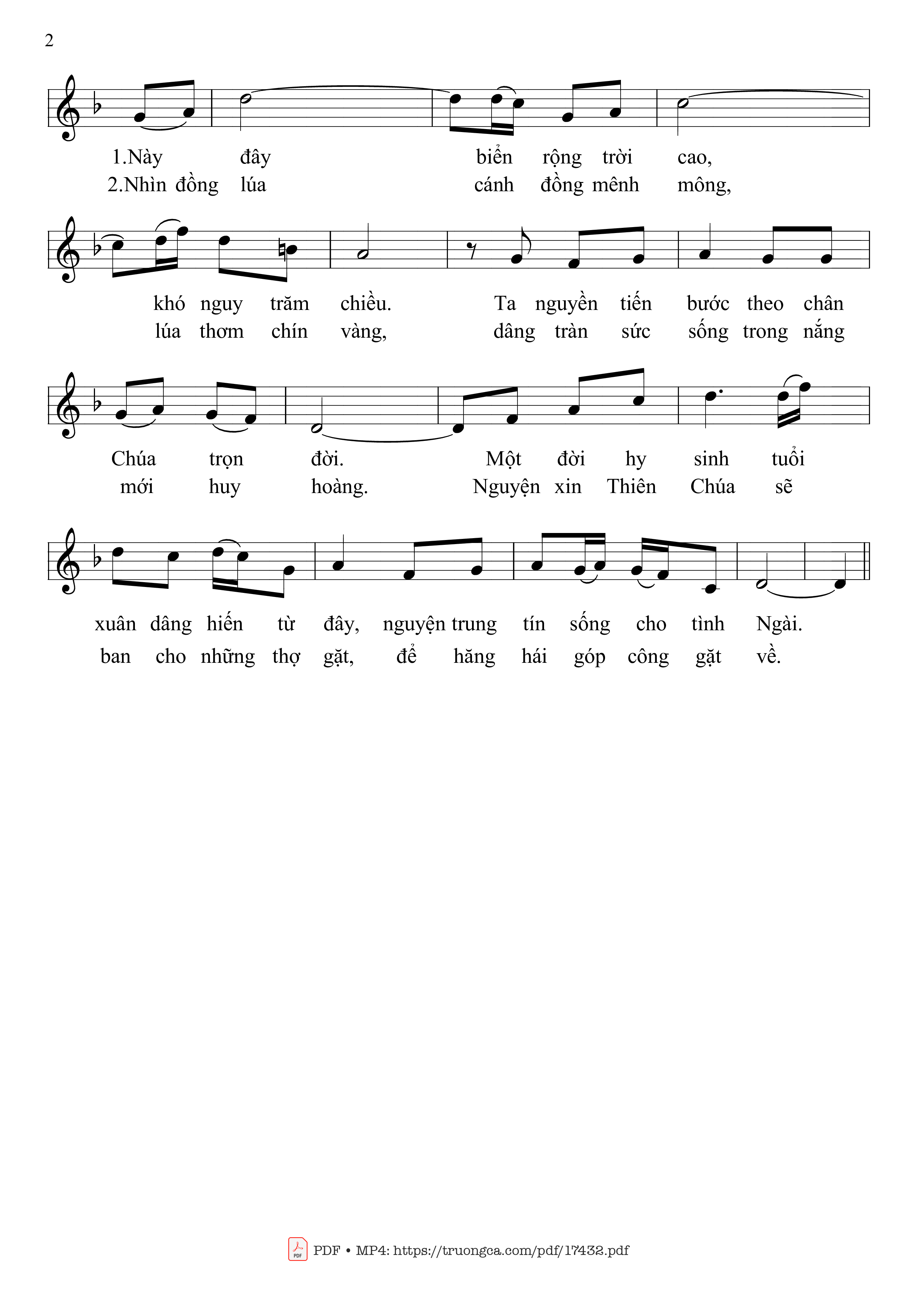 Page 2 of Sheet music PDF Buông Mái Chèo - Mai Hoàng Công