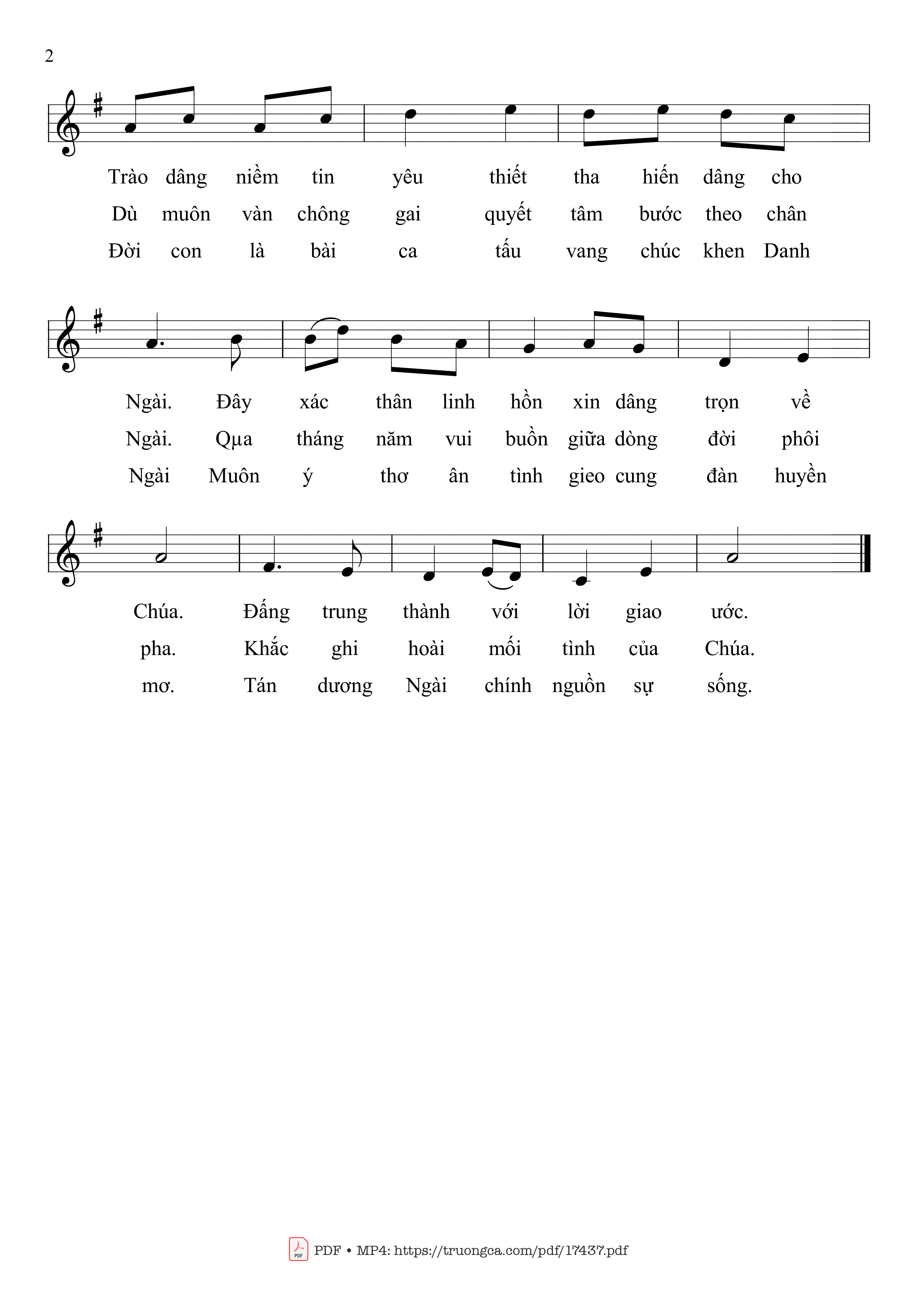 Page 2 of Sheet music PDF Phúc Cho Những Ai - Mai Hoàng Công