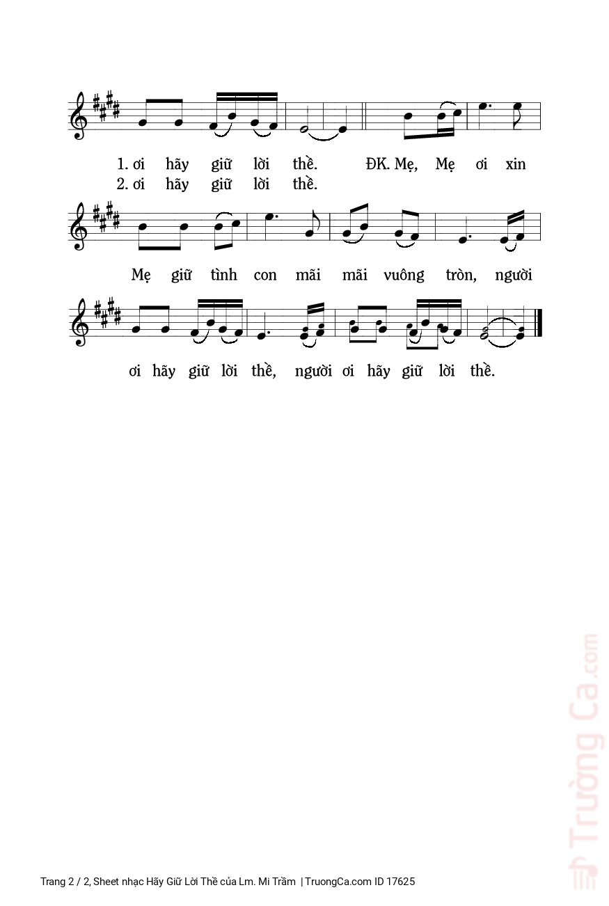 Người ơi hãy giữ lời thề người ơi hãy giữ lời thề, Trang 2