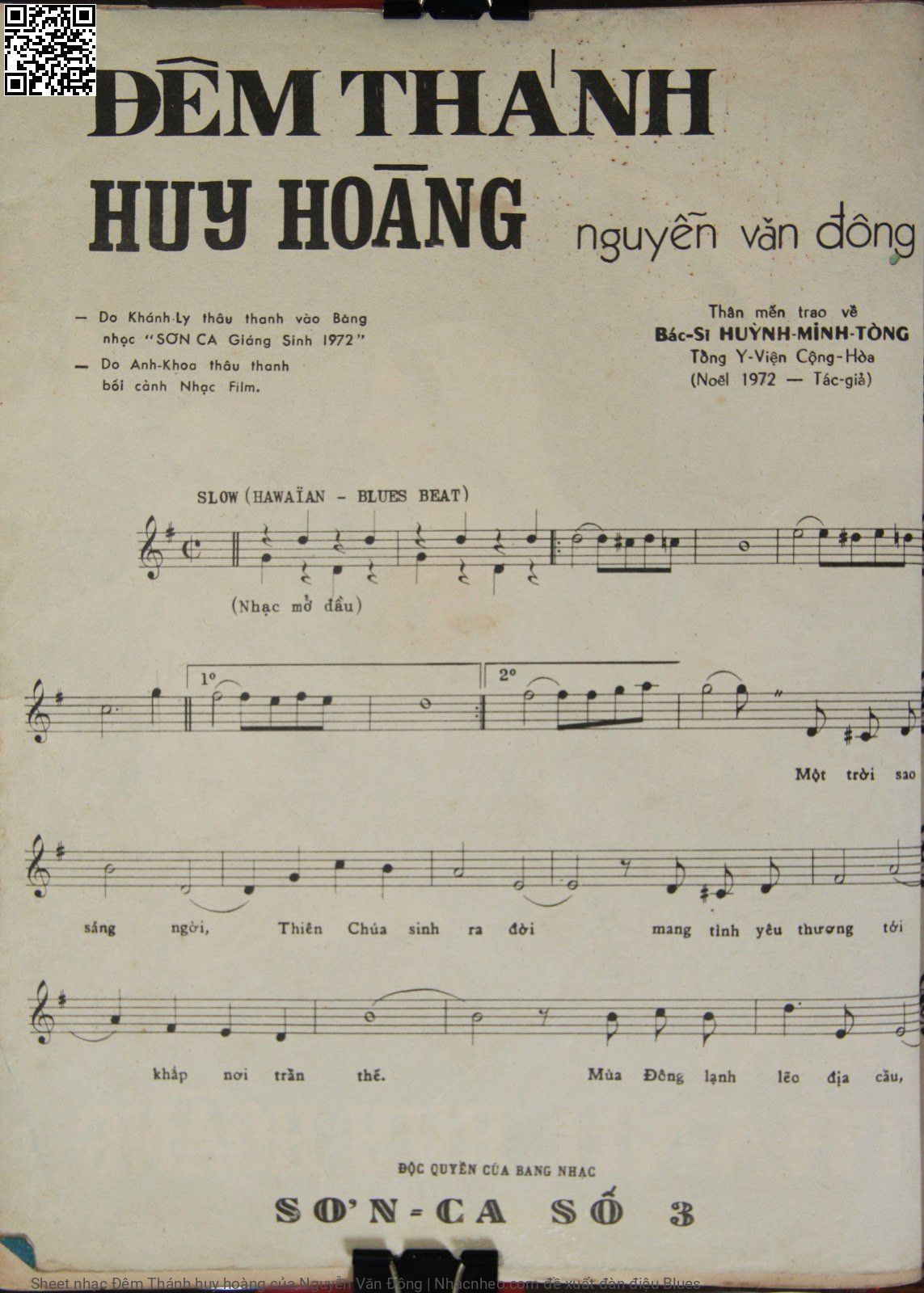 Page 2 of Sheet music PDF Đêm Thánh huy hoàng - Nguyễn Văn Đông