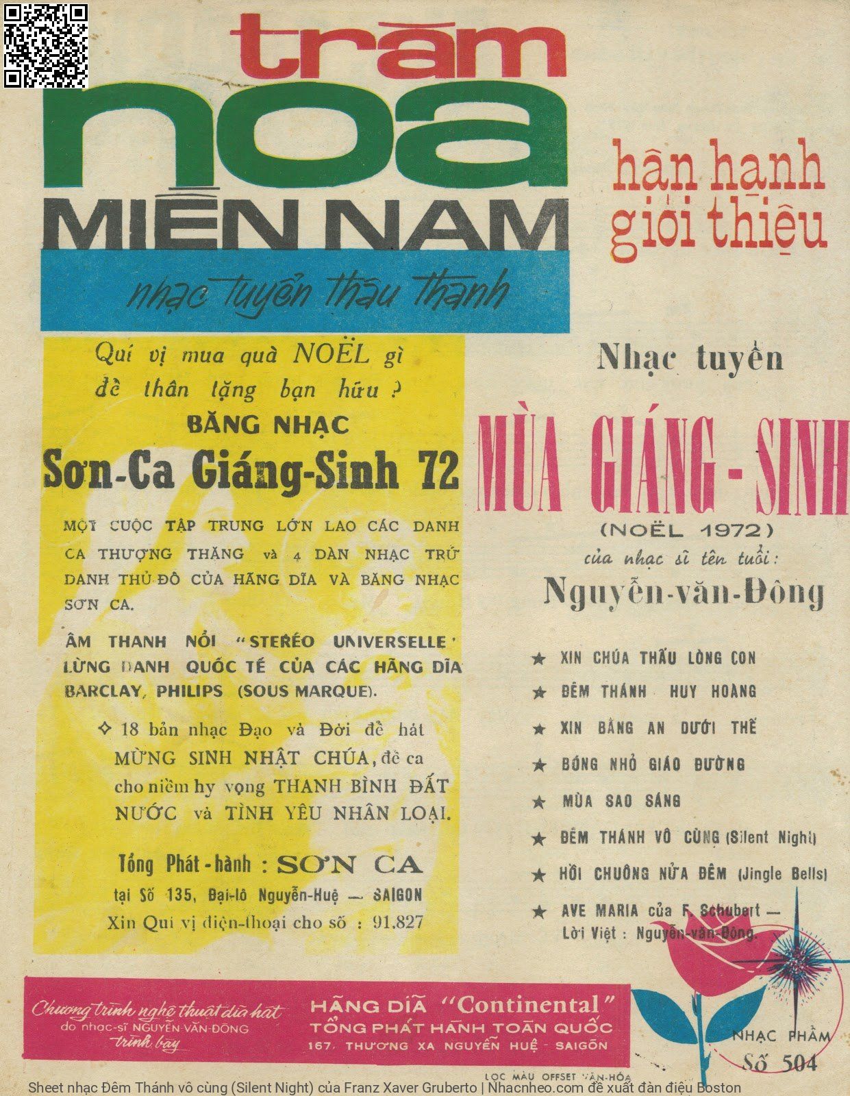 Page 4 of Sheet music PDF Đêm Thánh vô cùng (Silent Night) - Franz Xaver Gruberto