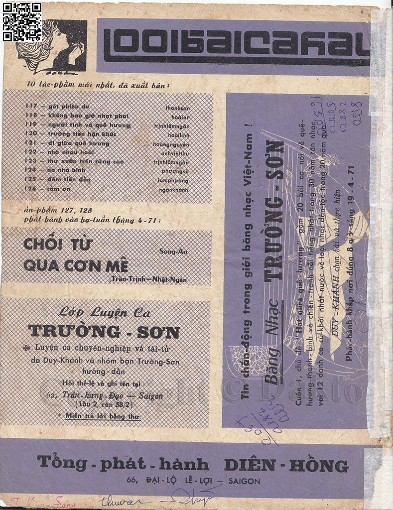 Page 4 of Sheet music PDF Đêm tiền đồn - Lam Phương