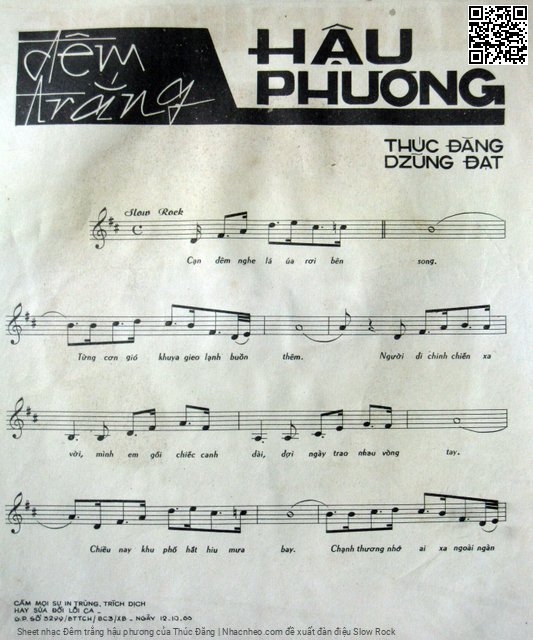 Page 2 of Sheet music PDF Đêm trắng hậu phương - Thúc Đăng