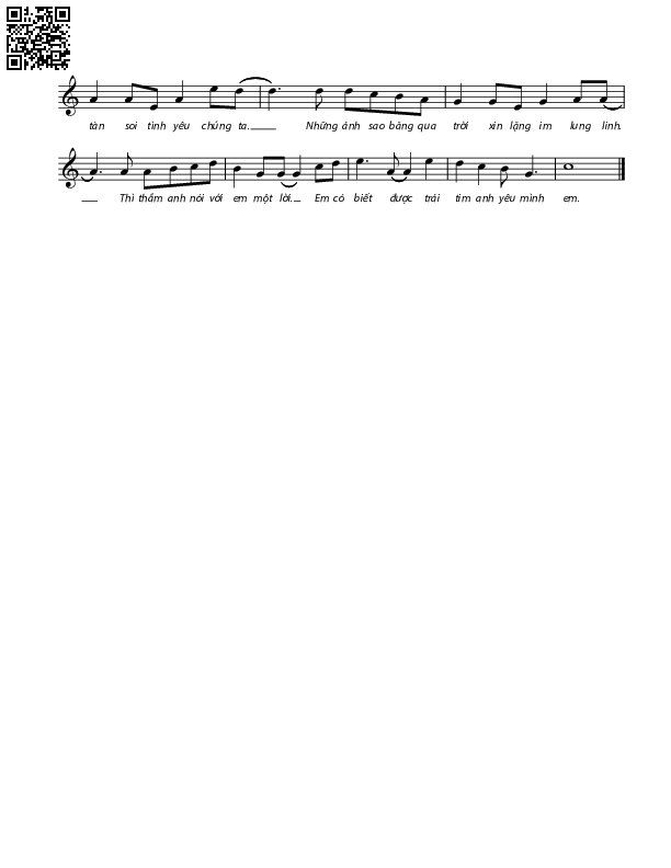 Page 2 of Sheet music PDF Đêm trăng tình yêu - Nguyễn Văn Chung