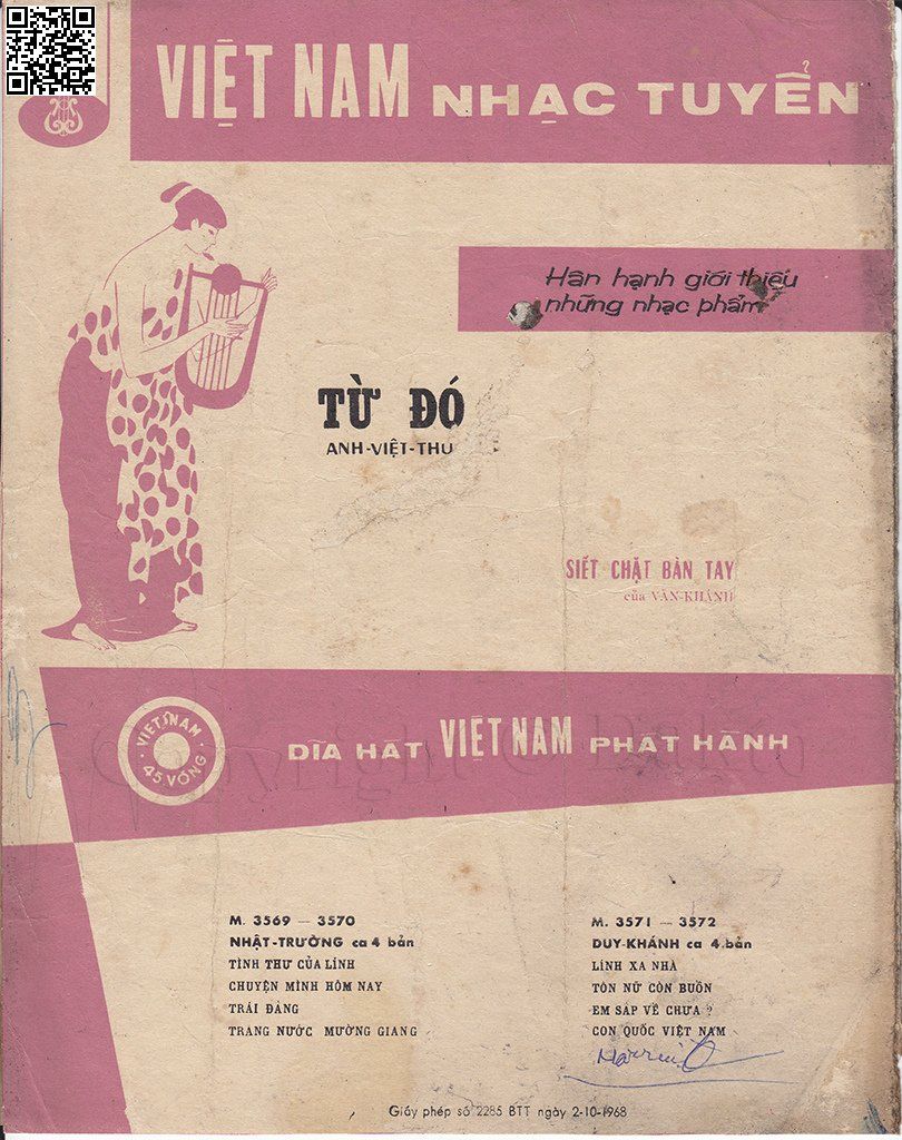 Page 4 of Sheet music PDF Đêm trên vùng đất lạ - Trúc Phương