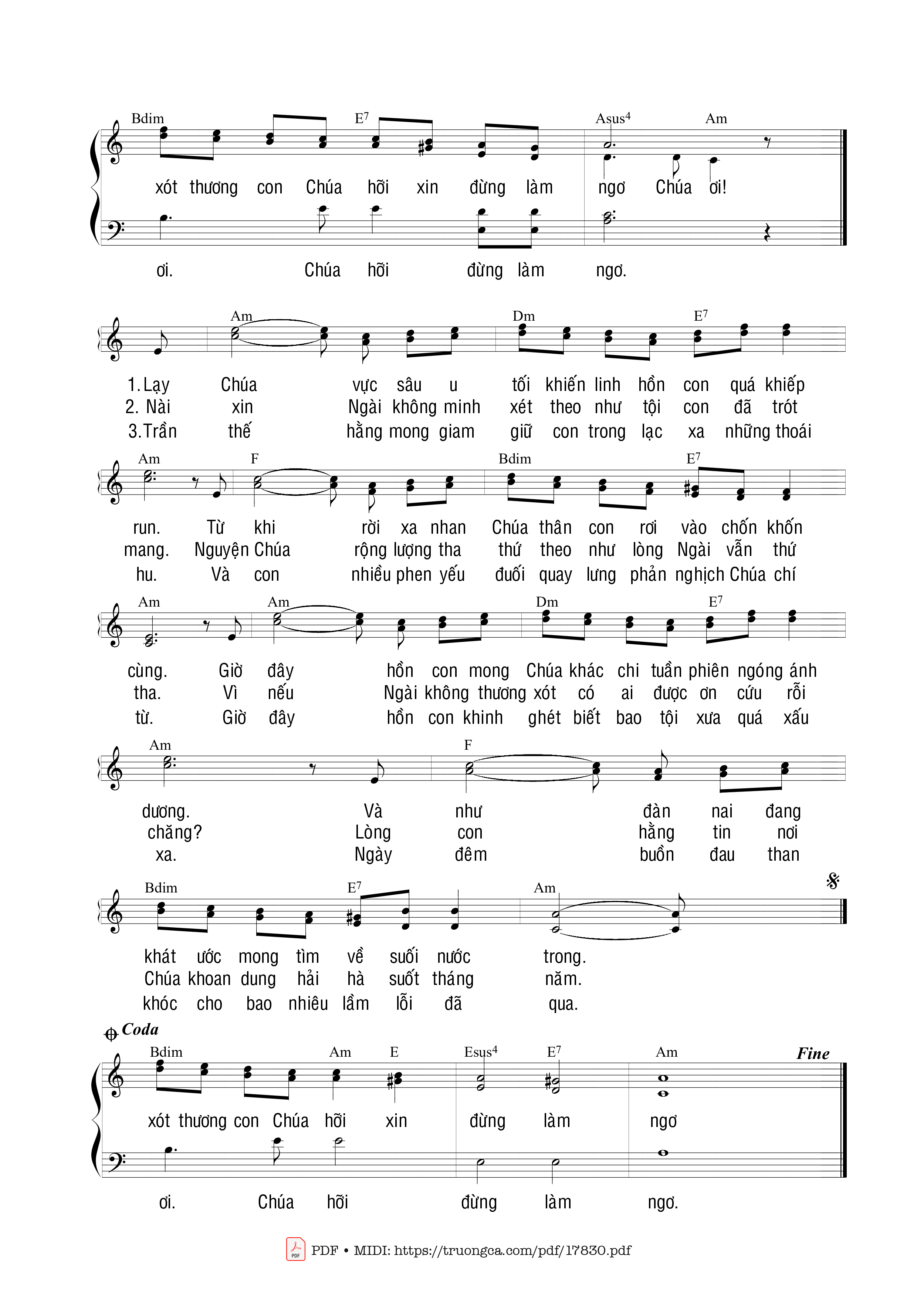 Từ nơi vực sâu hồn con chìm trong ngút ngàn khổ đau, Trang 2