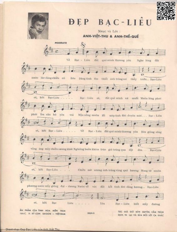 Page 2 of Sheet music PDF Đẹp Bạc Liêu - Anh Việt Thu