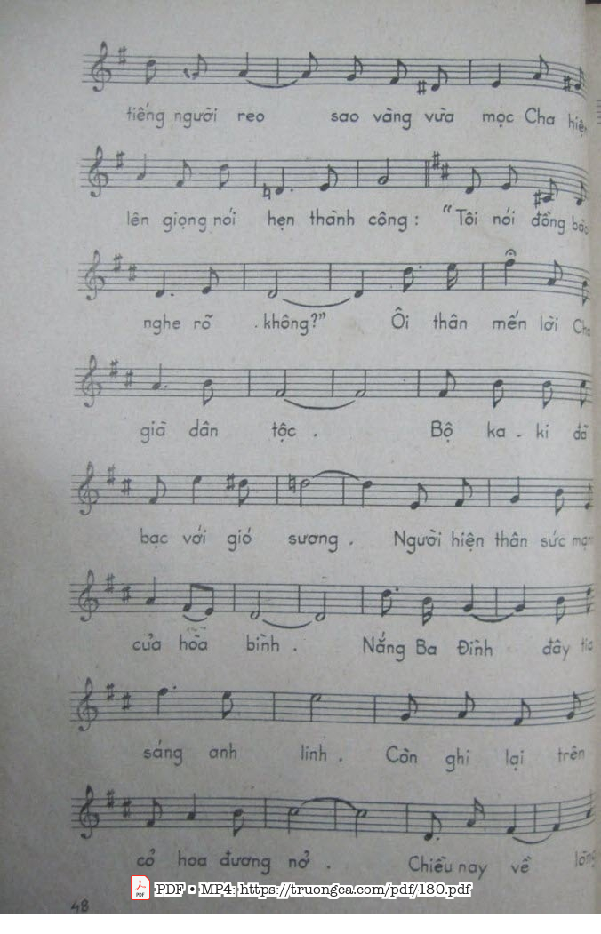 Page 3 of Sheet music PDF Ba Đình nắng - Bùi Công Kỳ