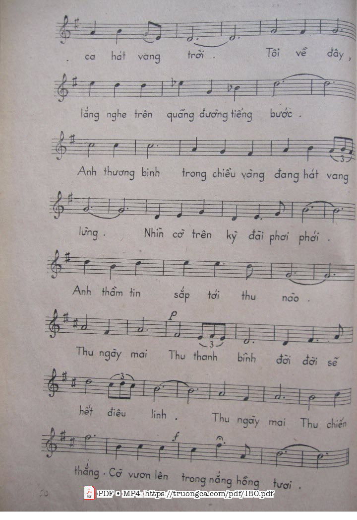 Page 5 of Sheet music PDF Ba Đình nắng - Bùi Công Kỳ