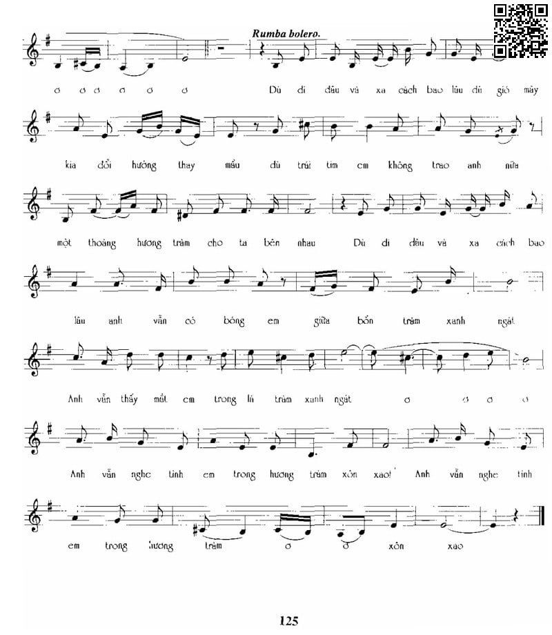 Page 2 of Sheet music PDF Đi trong hương tràm - Thuận Yến