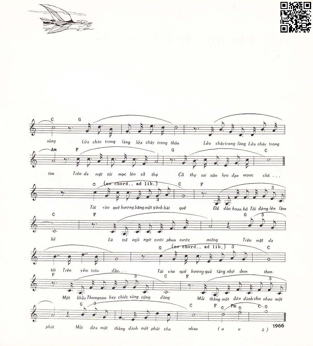 Page 2 of Sheet music PDF Đi vào quê hương - Phạm Duy