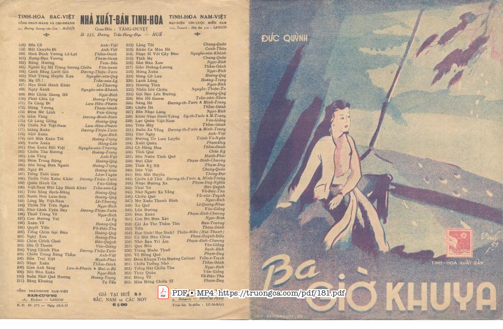 Sheet PDF of Ba giờ khuya - Đức Quỳnh