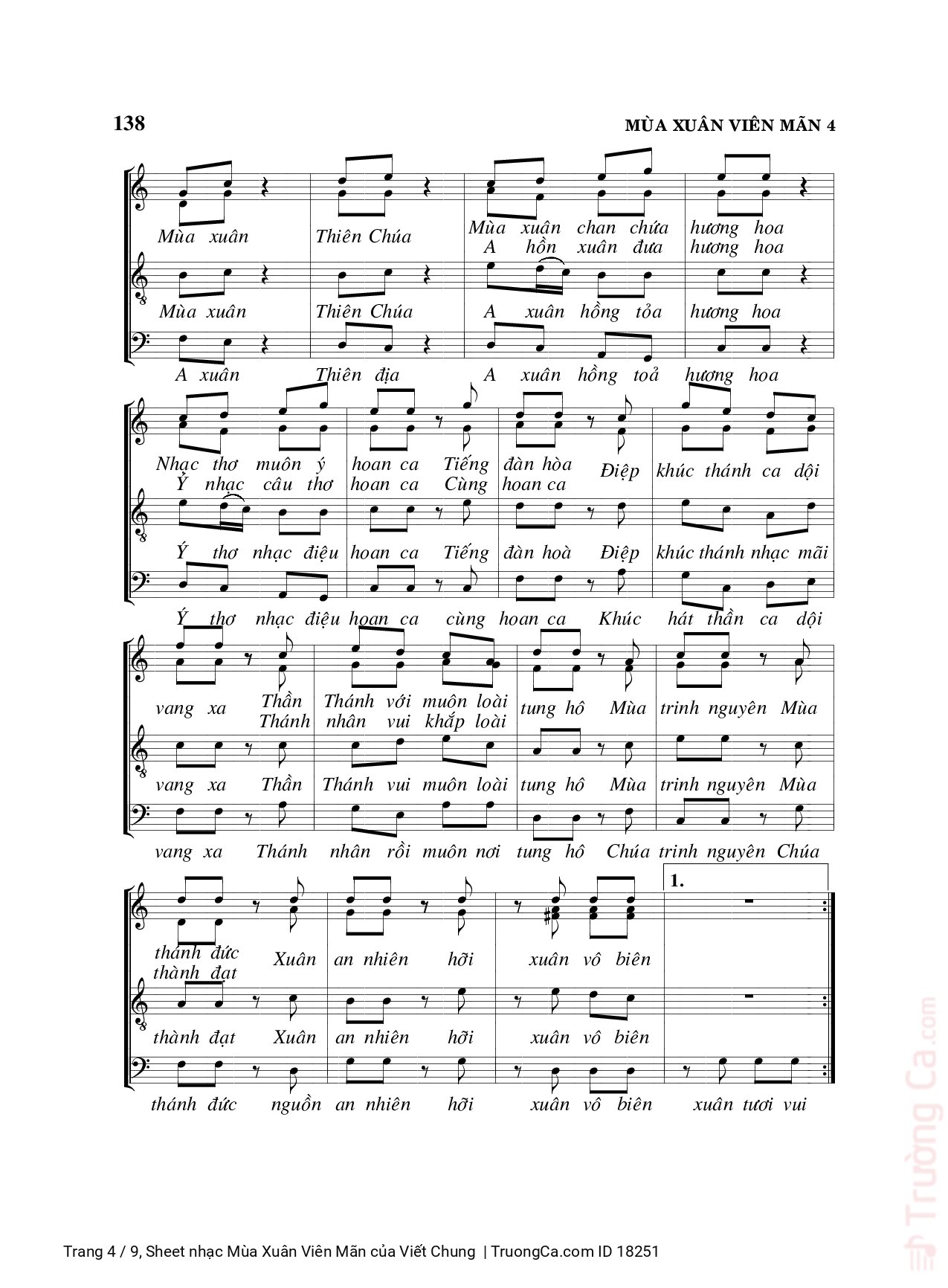 Xuân tươi xuân vui ta chào xuân khắp nơi, Trang 4