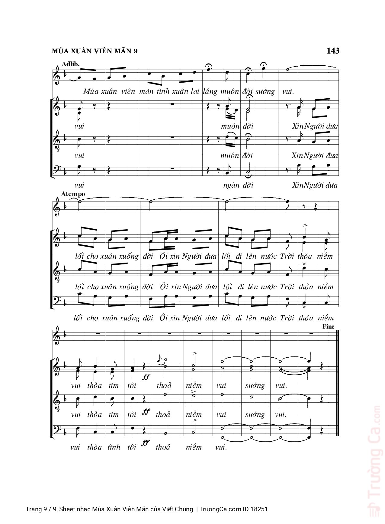 Xuân tươi xuân vui ta chào xuân khắp nơi, Trang 9