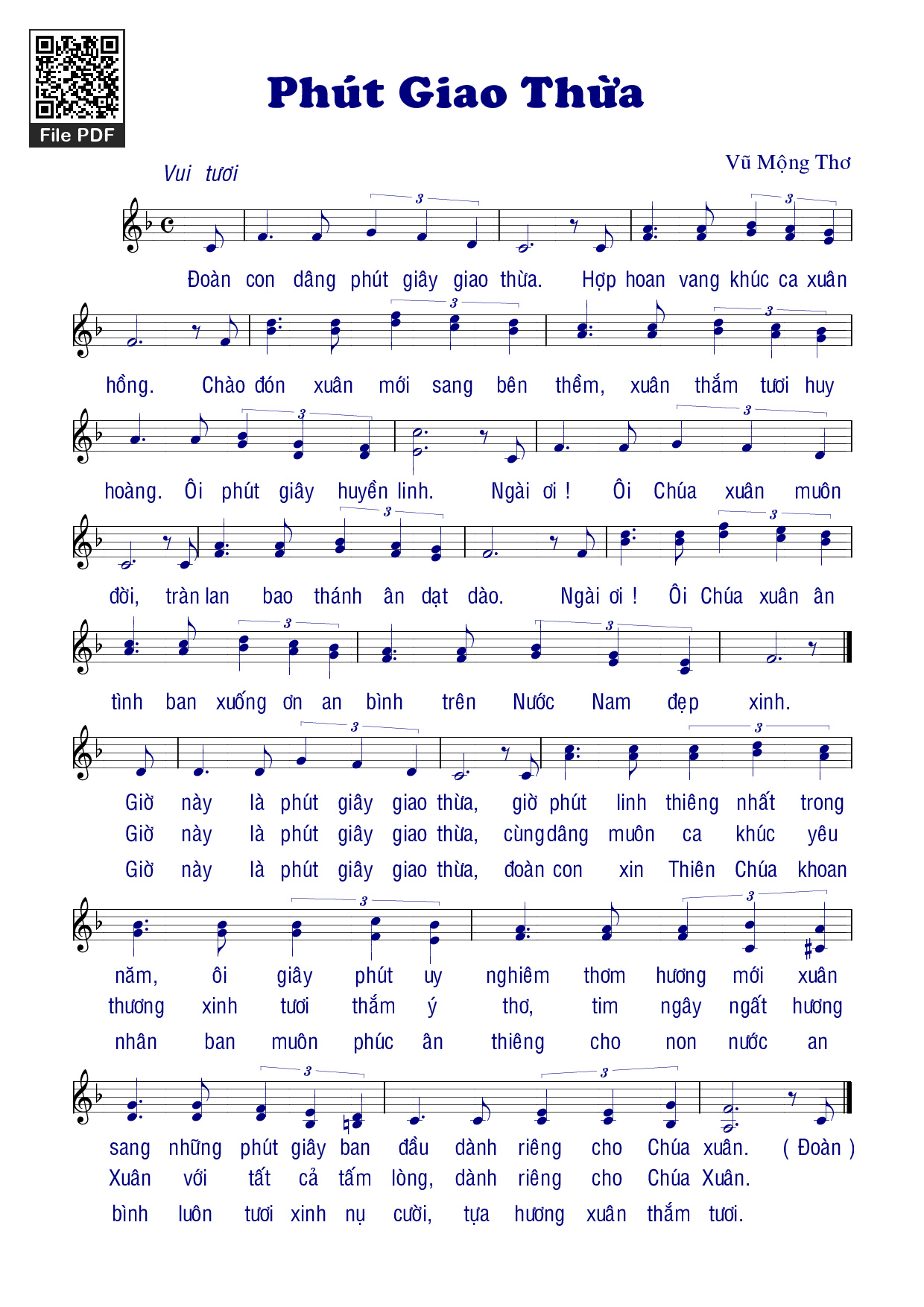 Phút Giao Thừa - Lm. Nguyễn Duy