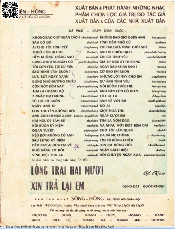 Page 5 of Sheet music PDF Định mệnh - Song Ngọc