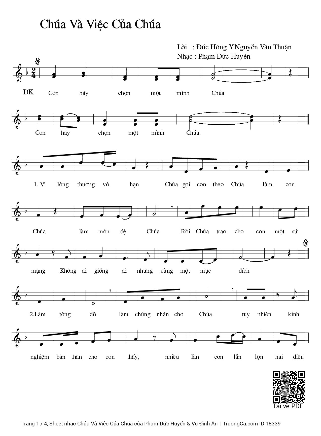 Chúa Và Việc Của Chúa