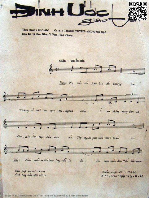 Page 2 of Sheet music PDF Đính ước - Giao Tiên