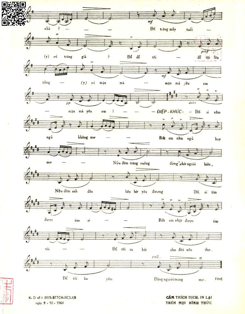 Page 2 of Sheet music PDF Đố ai - Phạm Duy