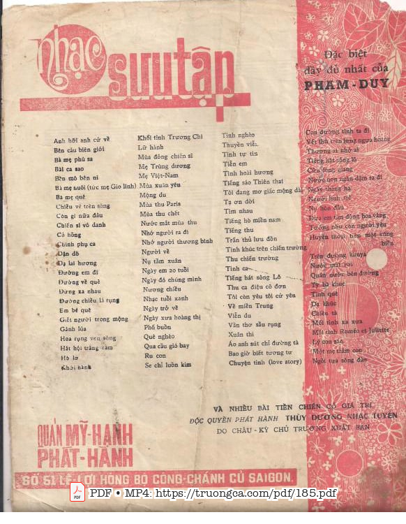 Page 4 of Sheet music PDF Bà mẹ quê - Phạm Duy