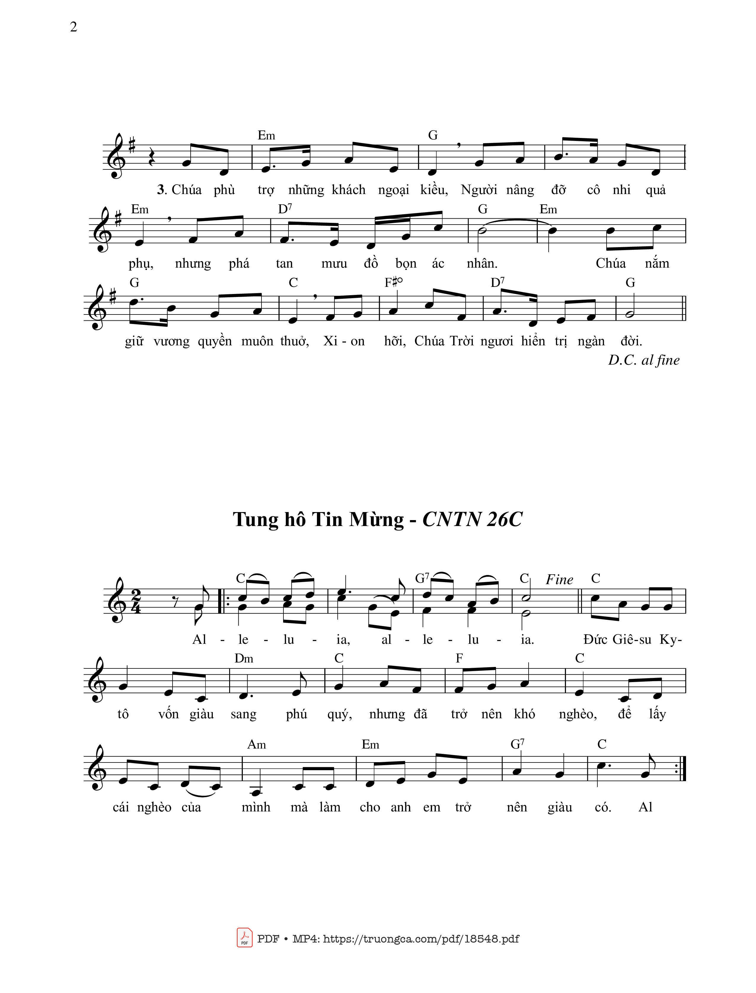 Ca tụng Chúa đi hồn tôi hỡi Này hồn tôi hỡi, Trang 2