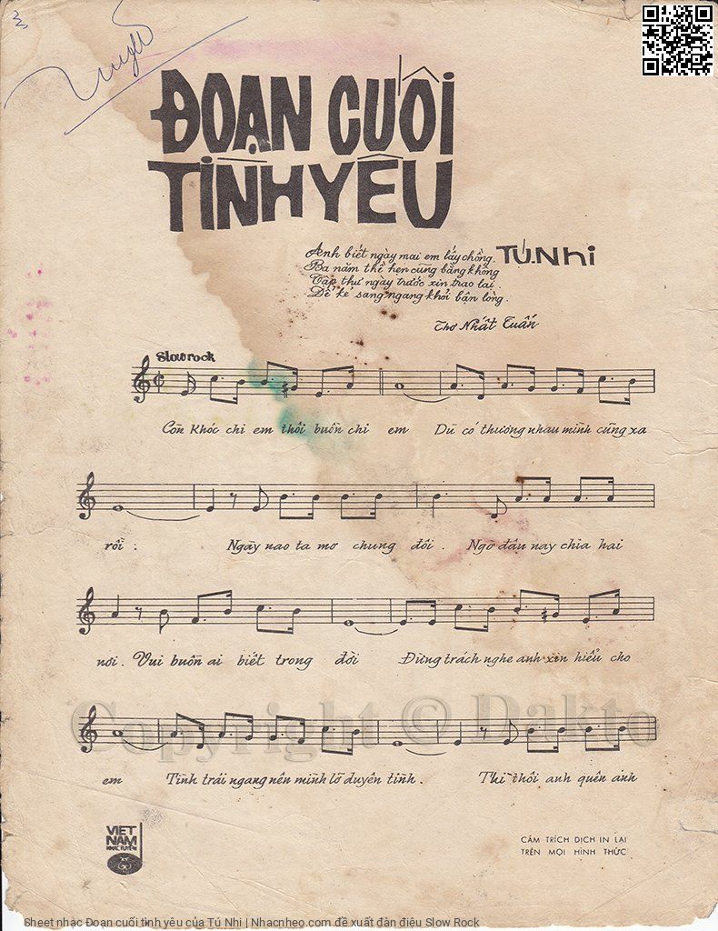 Page 2 of Sheet music PDF Đoạn cuối tình yêu - Tú Nhi