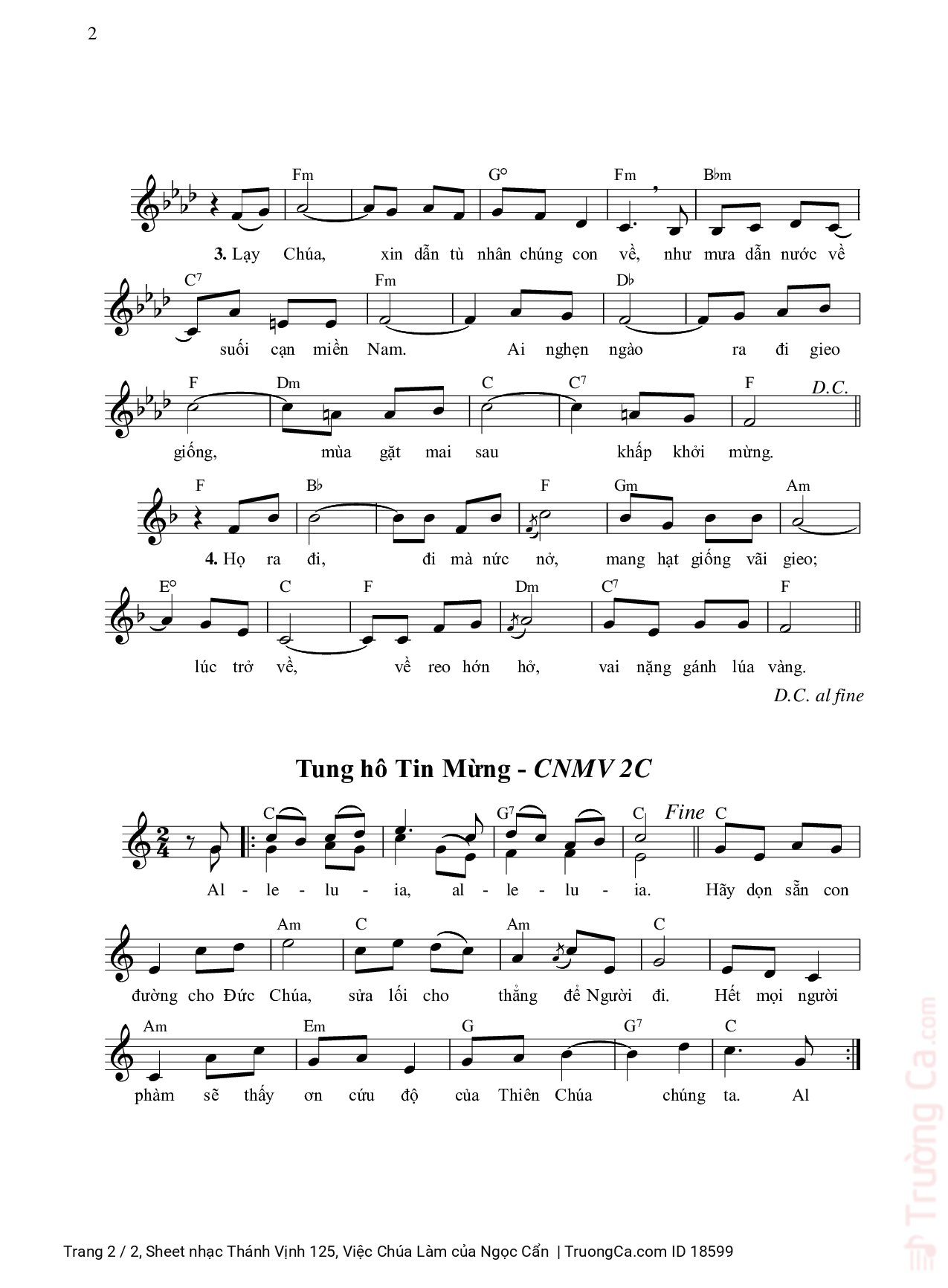 Việc Chúa làm cho ta ôi vĩ đại Ta thấy mình chan chứa một niềm vui, Trang 7