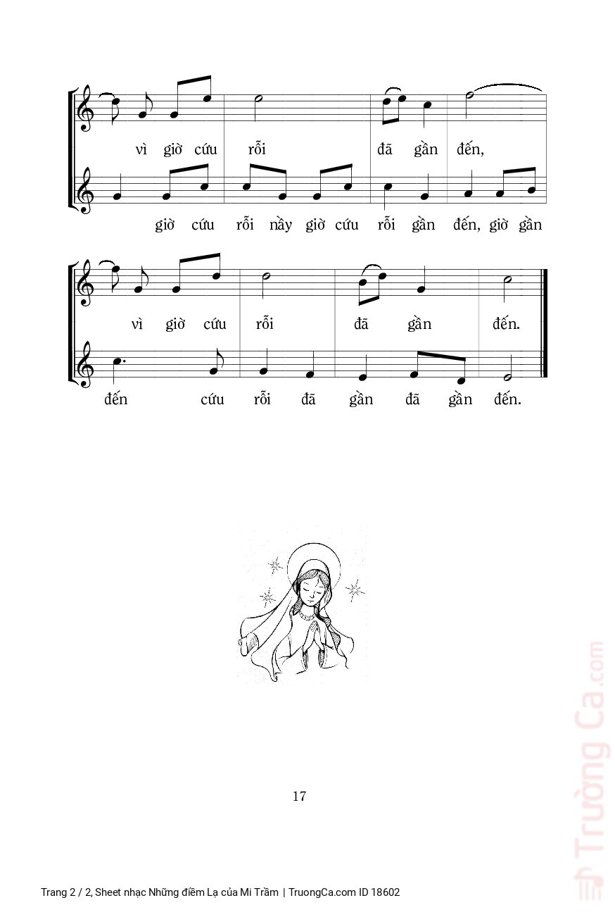 Page 2 of Sheet music PDF Những điềm Lạ - Mi Trầm