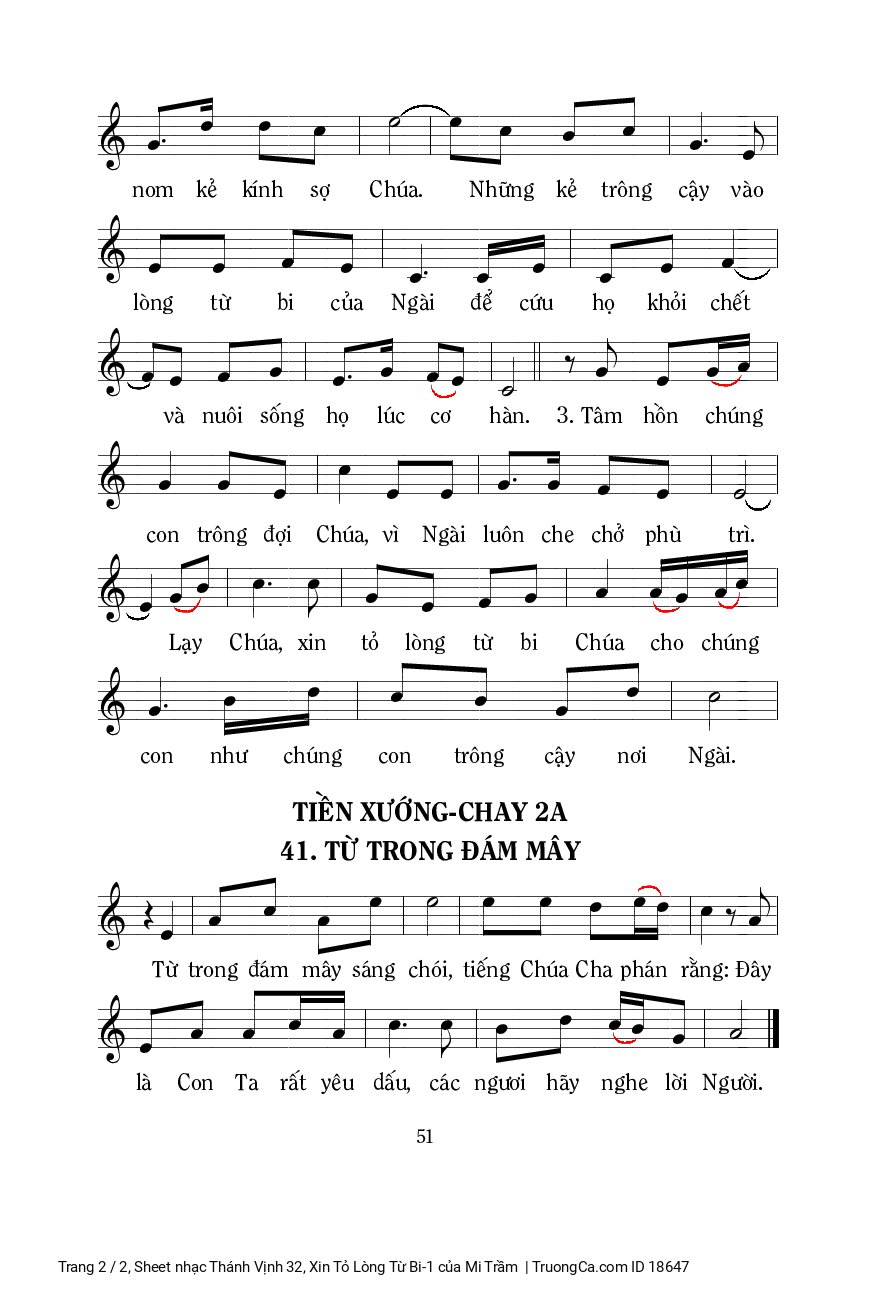 Lạy Chúa xin tỏ lòng từ bi Chúa cho chúng con, Trang 2