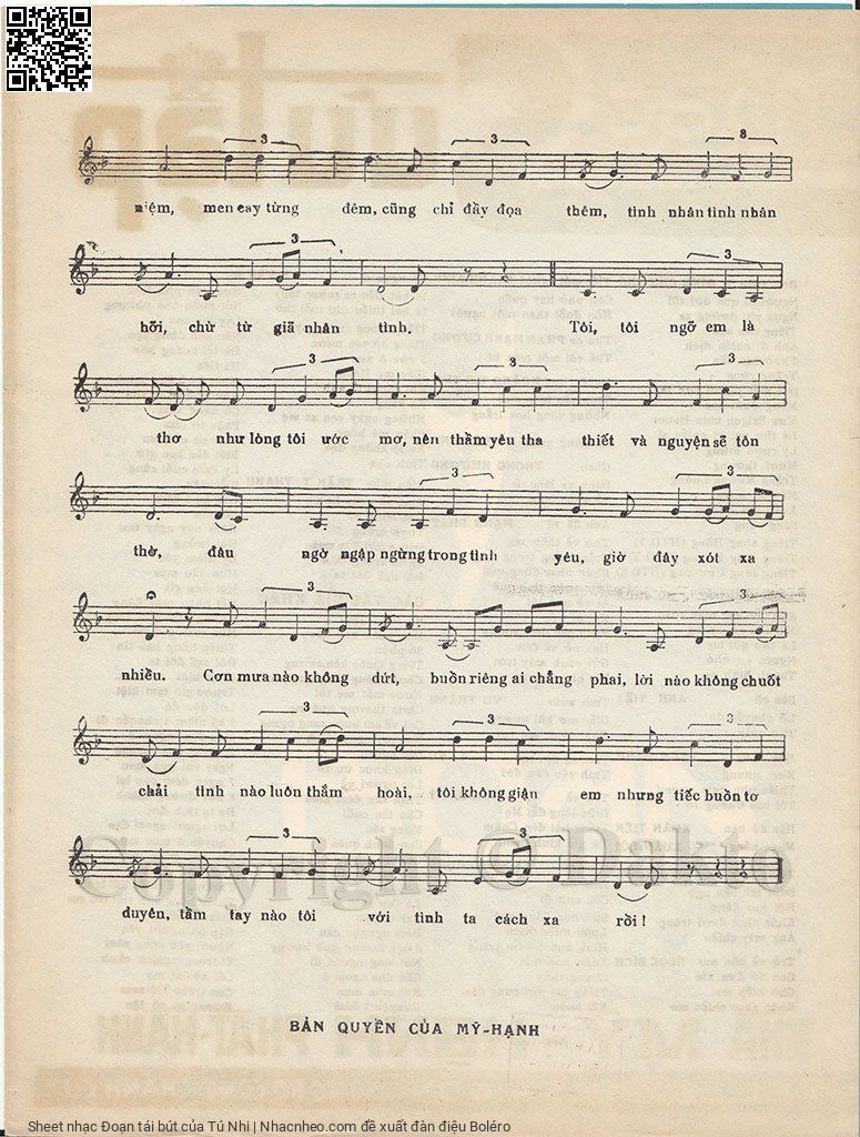 Page 3 of Sheet music PDF Đoạn tái bút - Tú Nhi