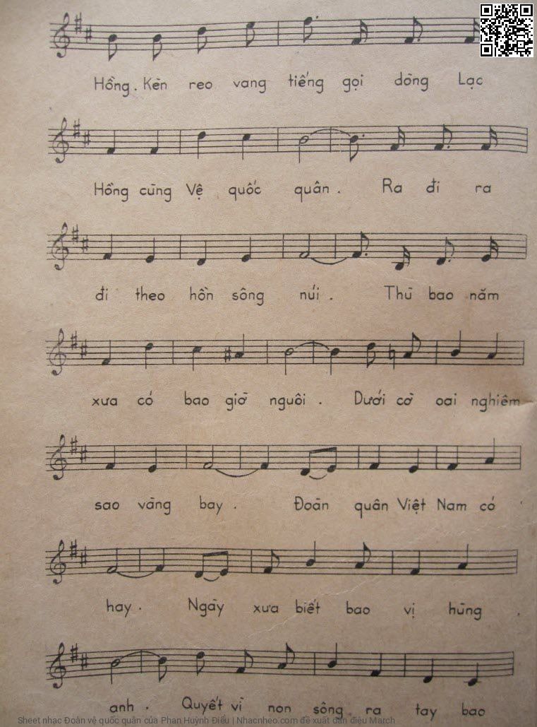 Page 2 of Sheet music PDF Đoàn vệ quốc quân - Phan Huỳnh Điểu