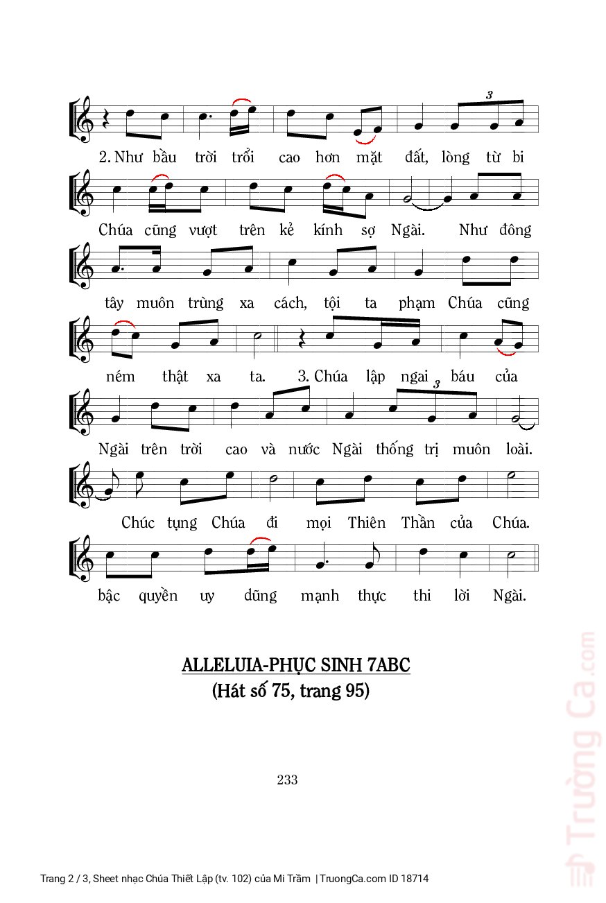 Page 2 of Sheet music PDF Chúa Thiết Lập (tv. 102) - Mi Trầm